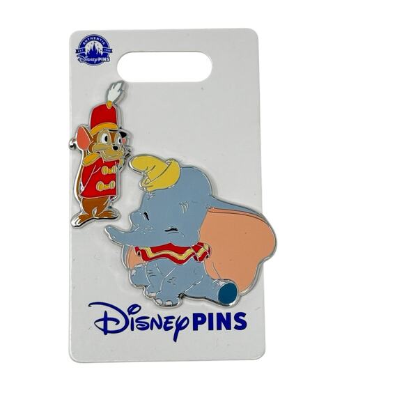 Disney Theme Parks Dumbo And Timothy Q Mouse Collectable Trading Pins New - Picture 1 of 5